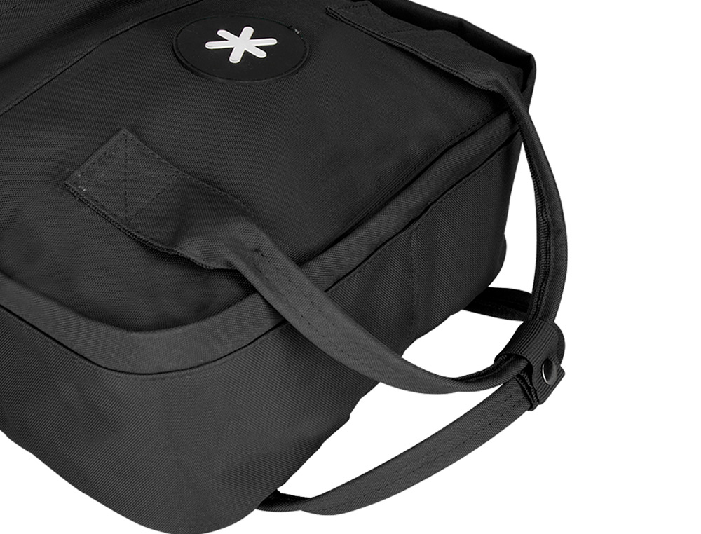 MOCHILA 2 ASAS E BOLSOS EXTERIORES PRETO 300X115X390 MM