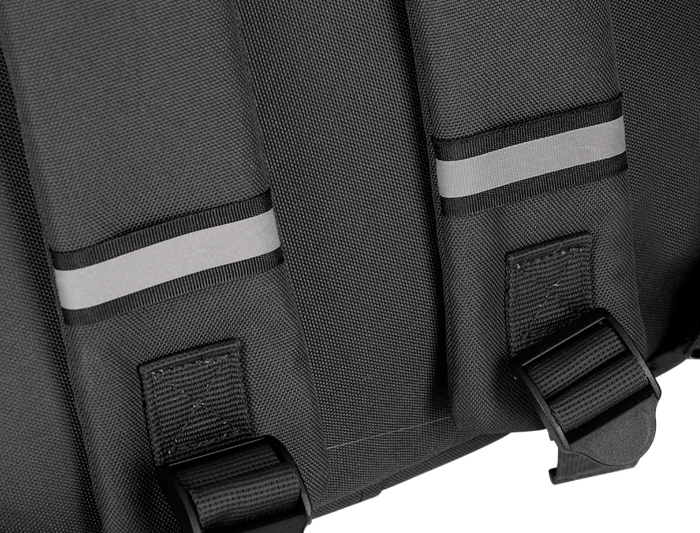 MOCHILA 2 ASAS E BOLSOS EXTERIORES PRETO 300X115X390 MM
