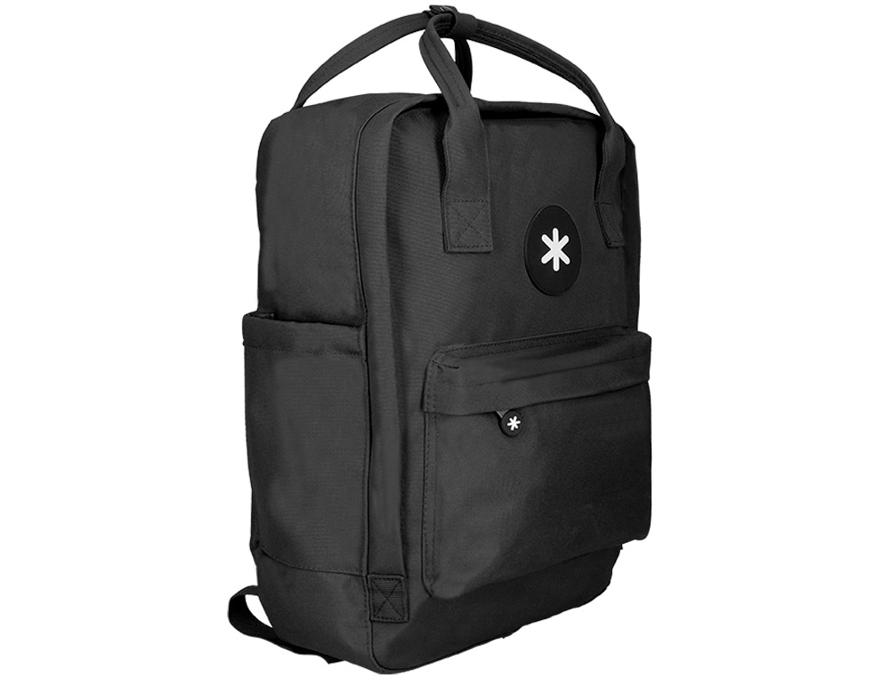 MOCHILA 2 ASAS E BOLSOS EXTERIORES PRETO 300X115X390 MM