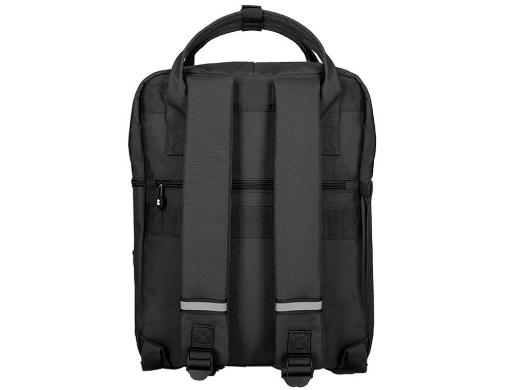 MOCHILA 2 ASAS E BOLSOS EXTERIORES PRETO 300X115X390 MM