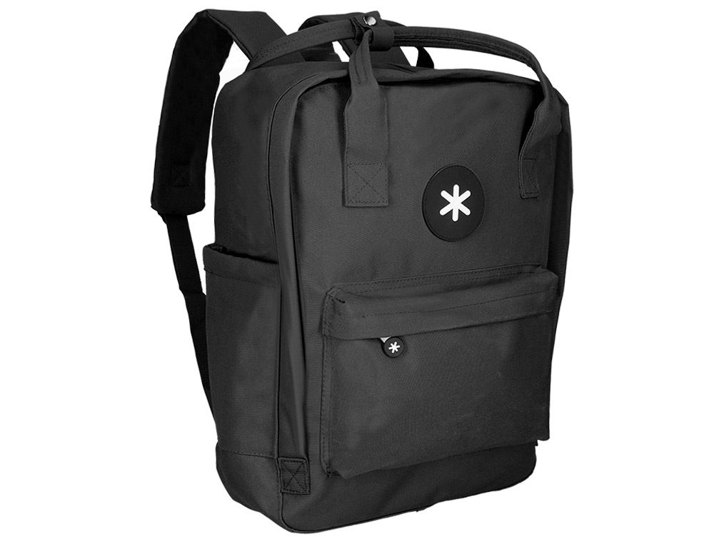 MOCHILA 2 ASAS E BOLSOS EXTERIORES PRETO 300X115X390 MM