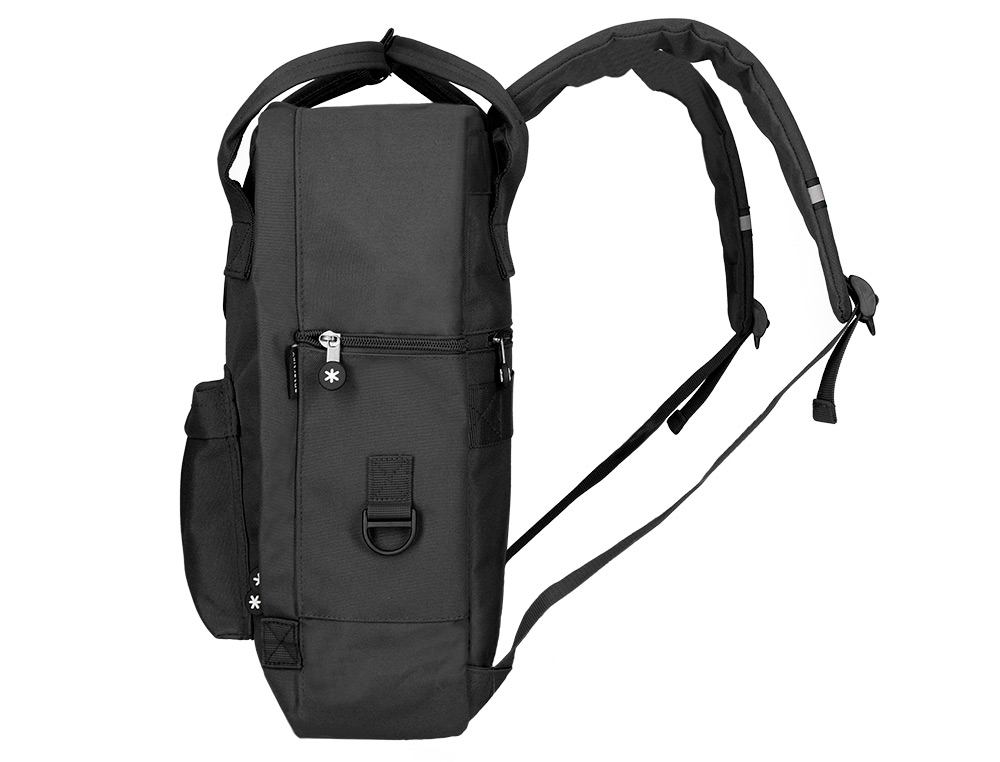 MOCHILA 2 ASAS E BOLSOS EXTERIORES PRETO 300X115X390 MM