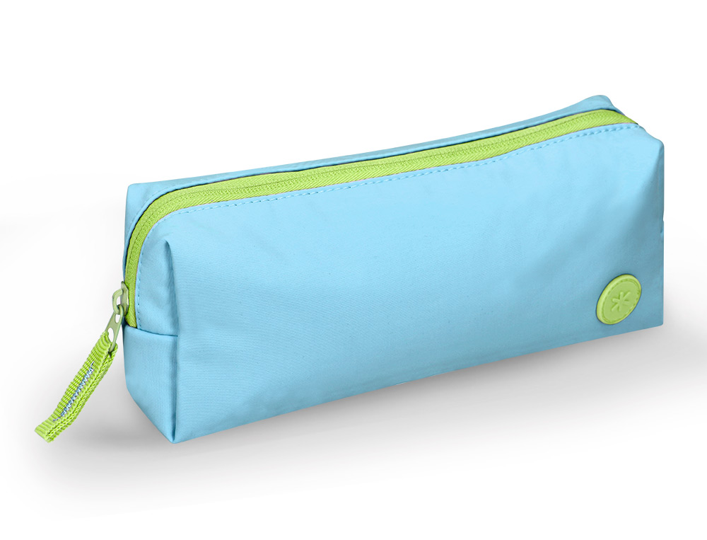 ESTOJO ESCOLAR ANTARTIK 1 COMPARTIMENTO COMPLEMENTO DA MOCHILA TEENS COR TURQUESA 80X55X210 MM